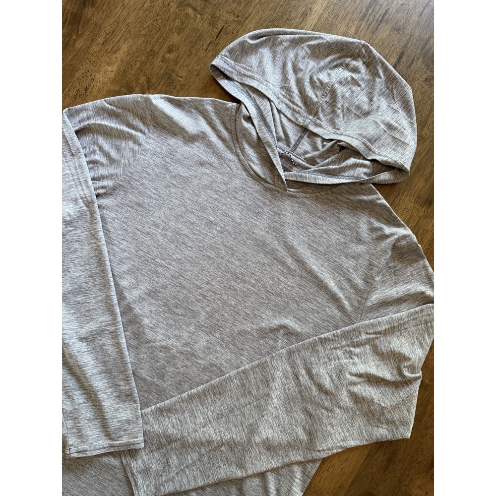 Patagonia Capilene Cool Daily Hoody Gray Hooded Long Sleeve Shirt Size M